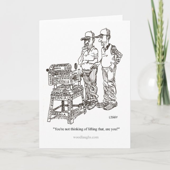 Hernia Cartoon Card (Front)