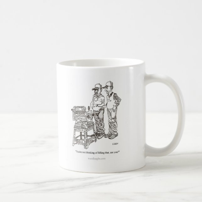 Hernia Cartoon Mug (Right)