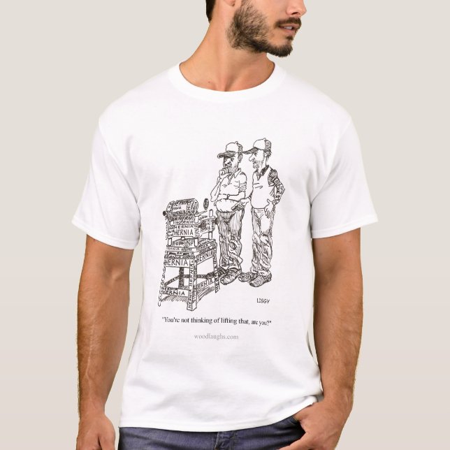 Hernia Cartoon T-Shirt (Front)