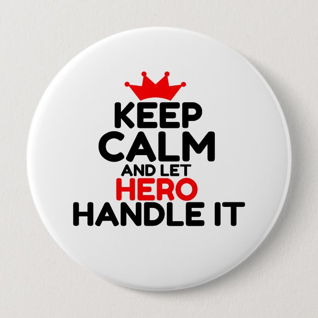 HERO 10 CM ROUND BADGE (Front)