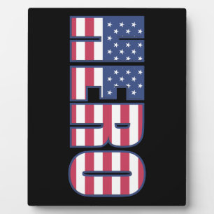 Hero American Flag Stars Stripes Red White Blue Plaque