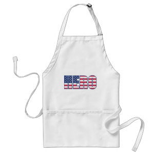 Hero American Flag Stars Stripes Red White Blue Standard Apron