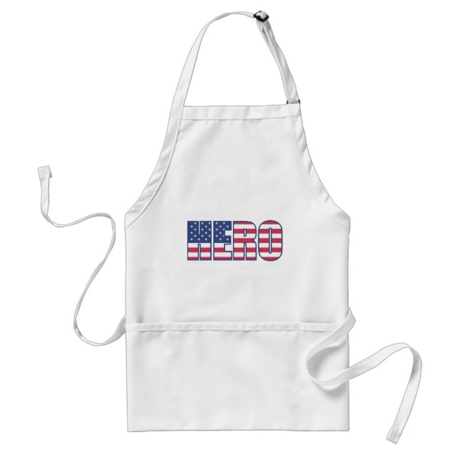 Hero American Flag Stars Stripes Red White Blue Standard Apron (Front)