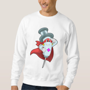 Hero as Nurse with Syringe Sweatshirt