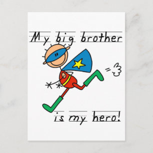 Hero Big Brother Tshirts and Gifts Postcard
