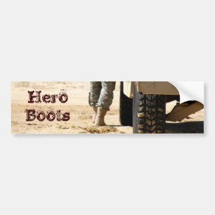 Hero Boots Bumper Sticker