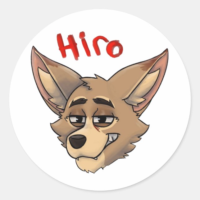 Hero Burrows  Classic Round Sticker (Front)