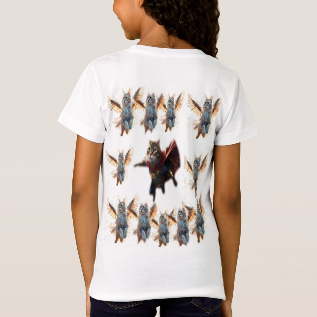 hero cat T-Shirt (Back)