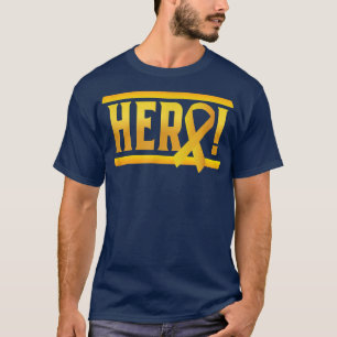 Hero! - Childhood Cancer Awareness with Ribbon T-Shirt