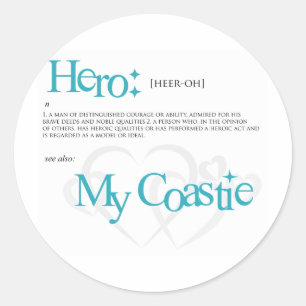 Hero Classic Round Sticker