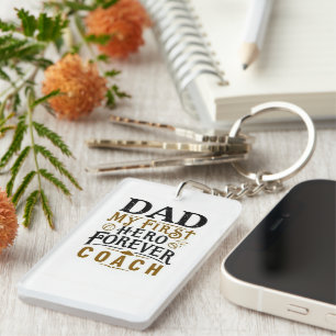 Hero Coach Dad Keychain – Small Gift with Big Love