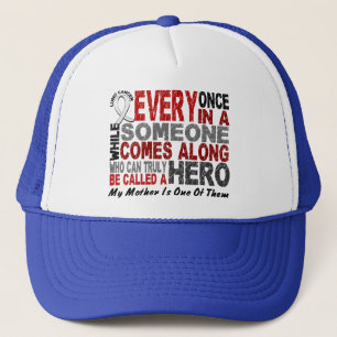 Hero Comes Along 1 Mother Lung Cancer Trucker Hat