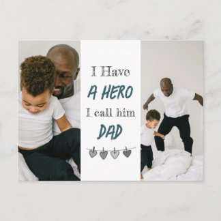 Hero Dad | Custom Photos Father's Day Card