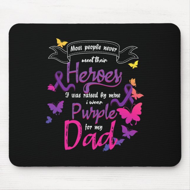 Hero Dad November Pancreatic Cancer Awareness  Mouse Mat (Front)