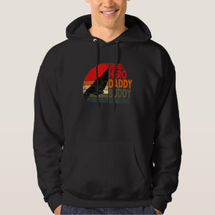 HERO DADDY BUDDY  Dad Father  Fathers Day Hoodie
