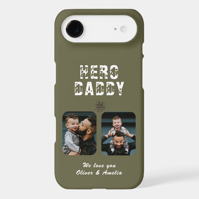 Hero Daddy Father`s Day 2 Photo Collage (Back)