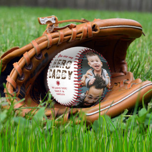 Hero Daddy Father`s Day 2 Photo Collage Baseball