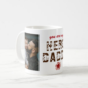 Hero Daddy Father`s Day 2 Photo Collage  Coffee Mug