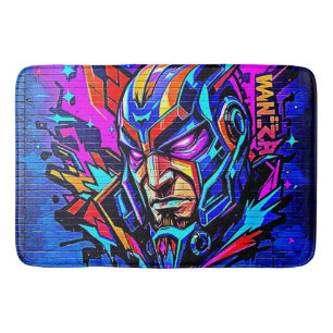 Hero Graffiti Burst Bath Mat