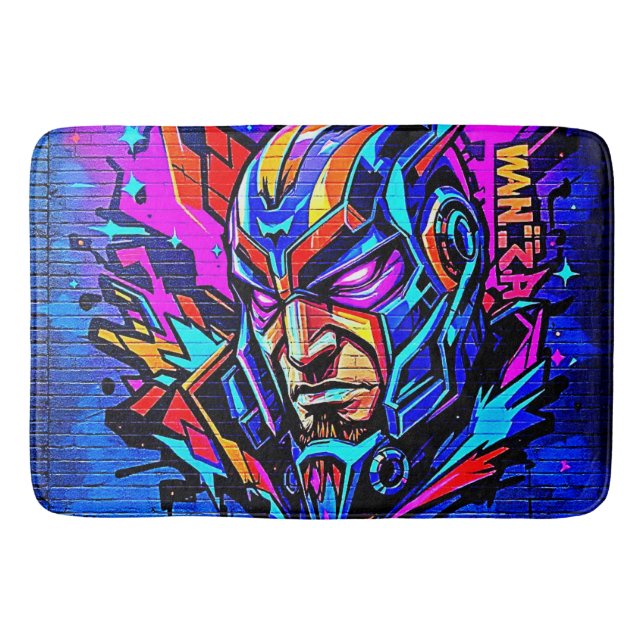 Hero Graffiti Burst Bath Mat (Front)