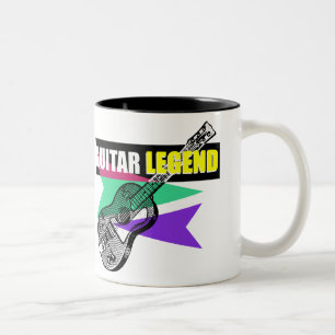 Hero Guitar Legend Retro Vintage Illustration Mug