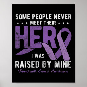 Hero I Was Raised By Mine Pancreatic Cancer Awaren Poster