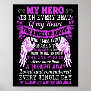 Hero Is Heart Angel Thought Alzheimerheimer's Warr Poster