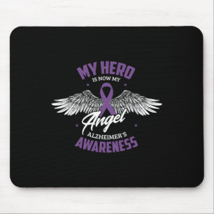 Hero Is Now My Angel Alzheimerheimer's Awareness H Mouse Mat
