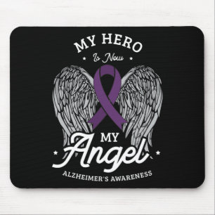 Hero Is Now My Angel Alzheimerheimer's Awareness H Mouse Mat