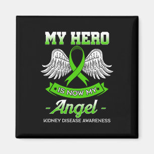 Hero Is Now My Angel Kidney Disease Transplant Gif Magnet