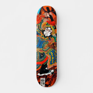 Hero of Suikoden Utagawa Kunioshi warrior ukiyo-e Skateboard