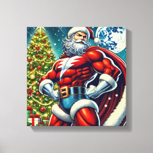 hero santamen canvas print