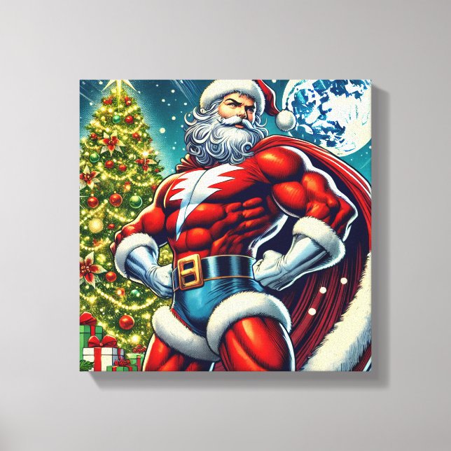 hero santamen canvas print (Front)