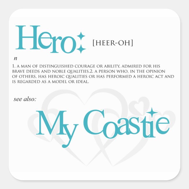Hero Square Sticker (Front)