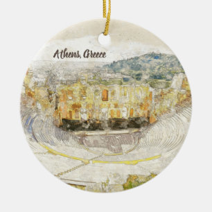 Herodion Theatre Ornament   Ancient Athens Greece 