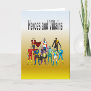 Heroes and Villains Card