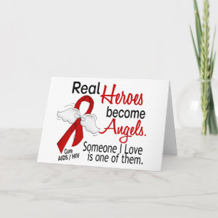 Heroes Become Angels AIDS Card