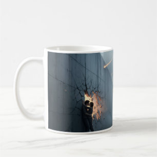 Heroes Couple Kissing Crumbling Wall Poster Coffee Mug
