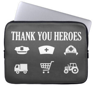 Heroes   Frontliners   Thank You Laptop Sleeve