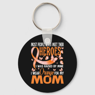 Heroes I Wear Orange For My Mum Multiple Sclerosis Key Ring