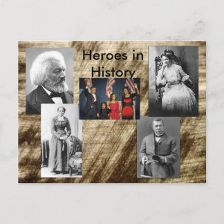 Heroes in History Collection - the story Postcard
