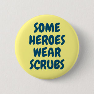 Heroes Keychain Gift for Doctors & Nurses 6 Cm Round Badge
