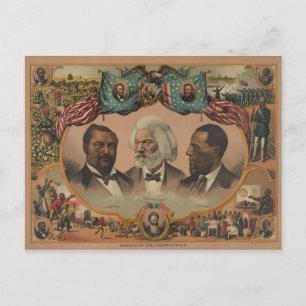 Heroes of the Coloured Race 1881 Frederick Douglas Postcard