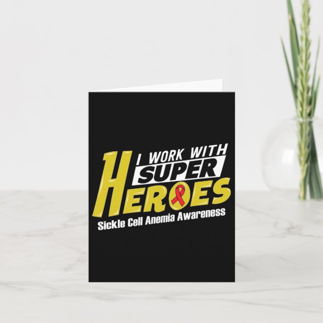 Heroes- Sickle Cell Anaemia Awareness Supporter Ri Card (Front)