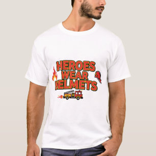 Heroes Wear Helmets – Firefighter Pride Tee