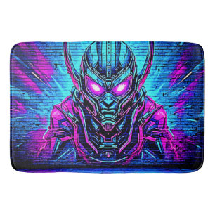 Heroic Cyberpunk Vibe Bath Mat