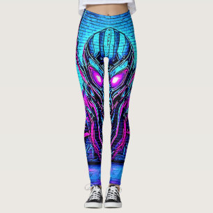 Heroic Cyberpunk Vibe Leggings