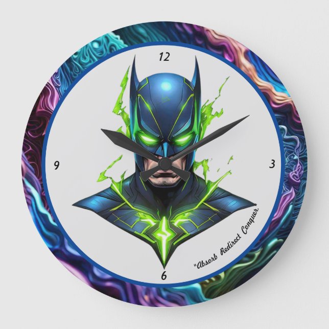 "Heroic Energy Absorption Technology" Large Clock (Front)