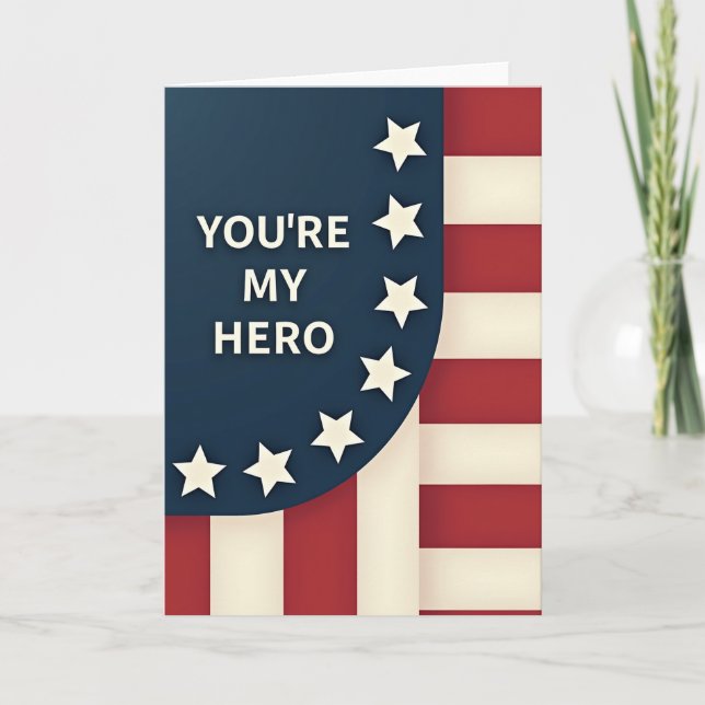 Heroic Fathers Day Star Card (Front)