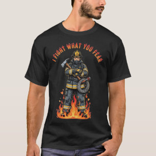 Heroic Firefighter: Brave Hearts Save Lives T-Shirt